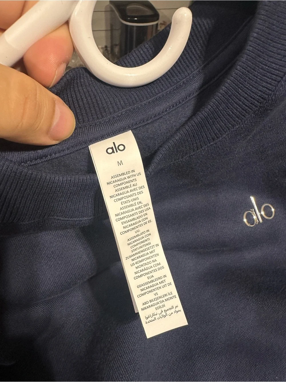 ALO Yoga Unisex Navy Crewneck Sweatshirt
